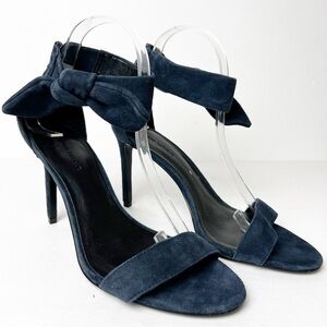 SZ 9 Banana Republic Navy Blue Suede Heels